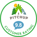 Pitchup 9.8 customer rating