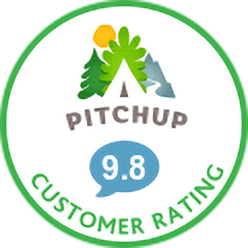 Pitchup 9.8 customer rating